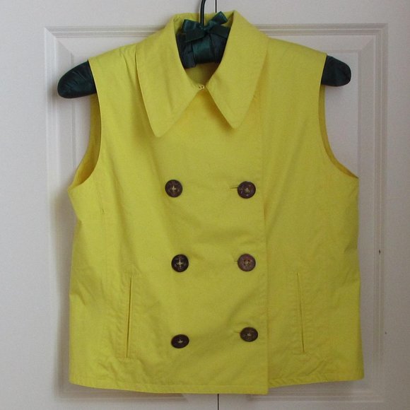 Ralph Lauren Women's Bright Yellow Vest - Picture 1 of 9
